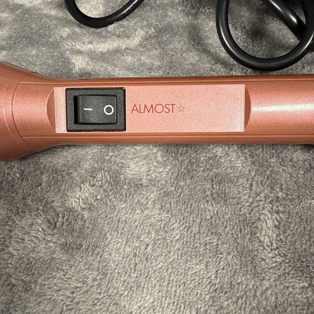 Almost Famous 1.25” Curling Wand Pink Martini Tested/Working Tourmaline Ceramic